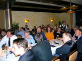 Volles Haus beim Alster Business Club in Norderstedt. Der Business Club f&uuml;r die Wirtschaft in Norderstedt live im Lindenhof.