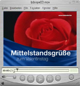Wiedergabe. Der Gemeinschaftsspot mittelst&auml;ndischer Unternehmen war ein voller Erfolg. Die Konsumenten nehmen nach Aussagen der Teilnehmer die Angebote an. Teilnehmer berichten von steigenden Umsatzzahlen in ihren Gesch&auml;ften. Filmproduktionen der Werbeagentur Hamburg machen Fernsehwerbung f&uuml;r den Mittelstand bezahlbar. Werbespots sprechen fast alle Sinne an. Bewegte Bilder &uuml;berzeugen und vermitteln Emotionen. TV-Spots f&uuml;r KMU (kleine und mittelst&auml;ndische Unternehmen. Zum Festpreis bei K+P Werbeagentur Hamburg. Hier zu sehen als Podcast oder Webstream.  Die n&auml;chste Mittelstandsgru&szlig; kommt. Fr&uuml;he Anmeldungen sichern gute Pl&auml;tze. Rufen Sie uns bitte an: (0 40) 5 22 30 88.  Es wird der QuickTime Player ben&ouml;tigt. Sie k&ouml;nnen ihn unter Hilfe herunterladen.