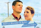 Helmut M&uuml;nster & Sohn Elektroanlagen, Messeplakat sticht ins Auge